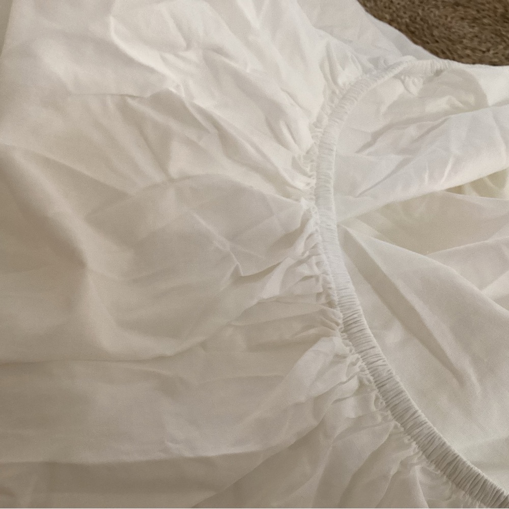 Threshold Off  White Cotton Lightweight Sheet Set - Picture 3 of 7